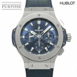 ウブロ HUBLOT ビッグバン スチールブルー クロノグラフ 301 SX 7170 LR メンズ 腕時計 デイト 自動巻き Big Bang VLP 90227954