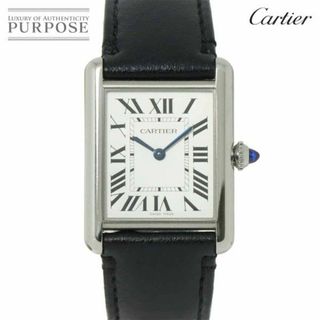 カルティエ(Cartier)のカルティエ Cartier タンクマスト LM WSTA0059 メンズ 腕時計 シルバー ソーラークォーツ ウォッチ Tank Must VLP 90232377(腕時計(アナログ))