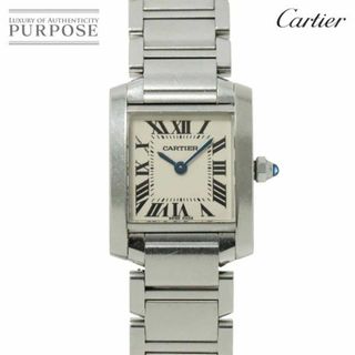 カルティエ(Cartier)のカルティエ Cartier タンクフランセーズSM W51008Q3 レディース 腕時計 アイボリー クォーツ ウォッチ Tank Francaise VLP 90232663(腕時計)