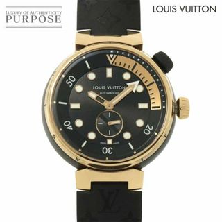 ルイヴィトン(LOUIS VUITTON)のルイ ヴィトン LOUIS VUITTON タンブール ストリート ダイバー ブラックブレイズ コンビ QA123Z メンズ K18PG 自動巻き Tambour VLP 90233100(腕時計(アナログ))