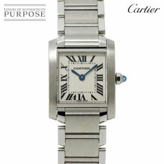 カルティエ(Cartier)のカルティエ Cartier タンクフランセーズSM W51008Q3 レディース 腕時計 アイボリー クォーツ ウォッチ Tank Francaise VLP 90233126(腕時計)