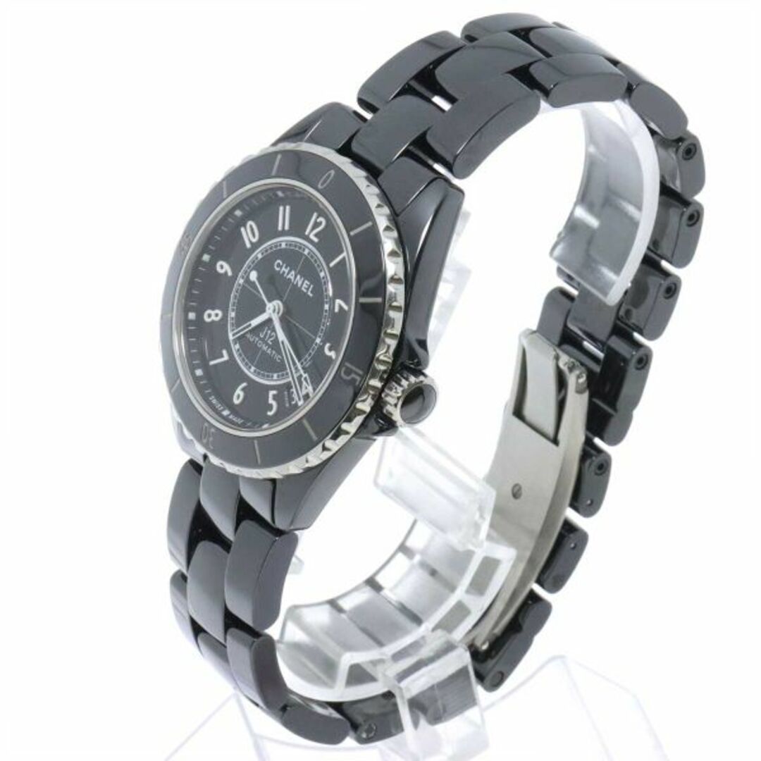 CHANEL(シャネル)のシャネル CHANEL J12 38mm H5697 メンズ 腕時計 デイト ブラック セラミック 裏スケルトン 自動巻き ウォッチ VLP 90233129 メンズの時計(腕時計(アナログ))の商品写真
