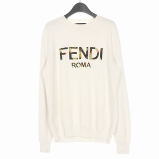 FENDI - フェンディ FENDI ロゴ プルオーバーニット セーター コットン 48