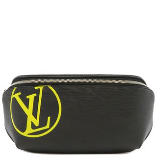 ルイヴィトン(LOUIS VUITTON)のルイヴィトン LOUIS VUITTON ボディバッグ バムバッグ エピレザー ブラック シルバー金具 ウエストバック 黒  M55131 NZ2119【中古】(ボディーバッグ)