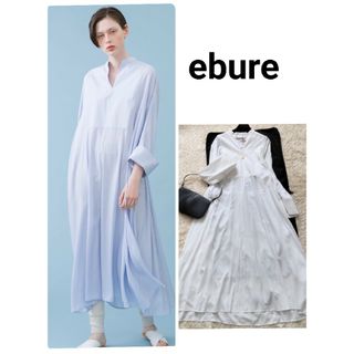 ebure - 美品 エブール LEE掲載 ロング カフタン風 ワンピース マキシ丈 長袖 36