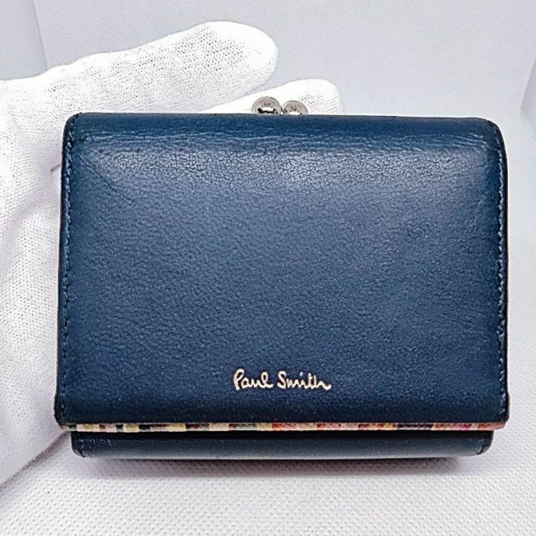 Paul Smith(ポールスミス)の超美品　ポールスミス　三つ折り財布　コインケース　ネイビー メンズのファッション小物(折り財布)の商品写真
