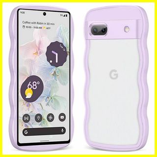 【サイズ:GooglePixel7a_色:パープル】透明 Google Pixe(その他)