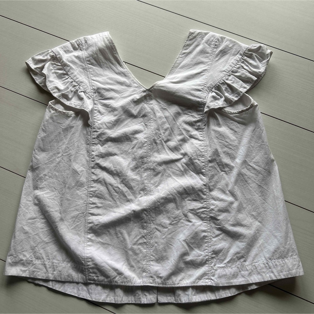 ZARA(ザラ)のZARA ザラレディース　トップス　白シャツ　Sサイズ　 レディースのトップス(シャツ/ブラウス(半袖/袖なし))の商品写真
