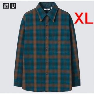 ユニクロ(UNIQLO)の【ユニクロ 】ヘビーフランネル オーバーサイズシャツ ネルシャツ チェックシャツ(シャツ)