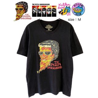 THE PIZZA UNDERGROUND　キラー・アシッド　M　黒　US古着(Tシャツ/カットソー(半袖/袖なし))