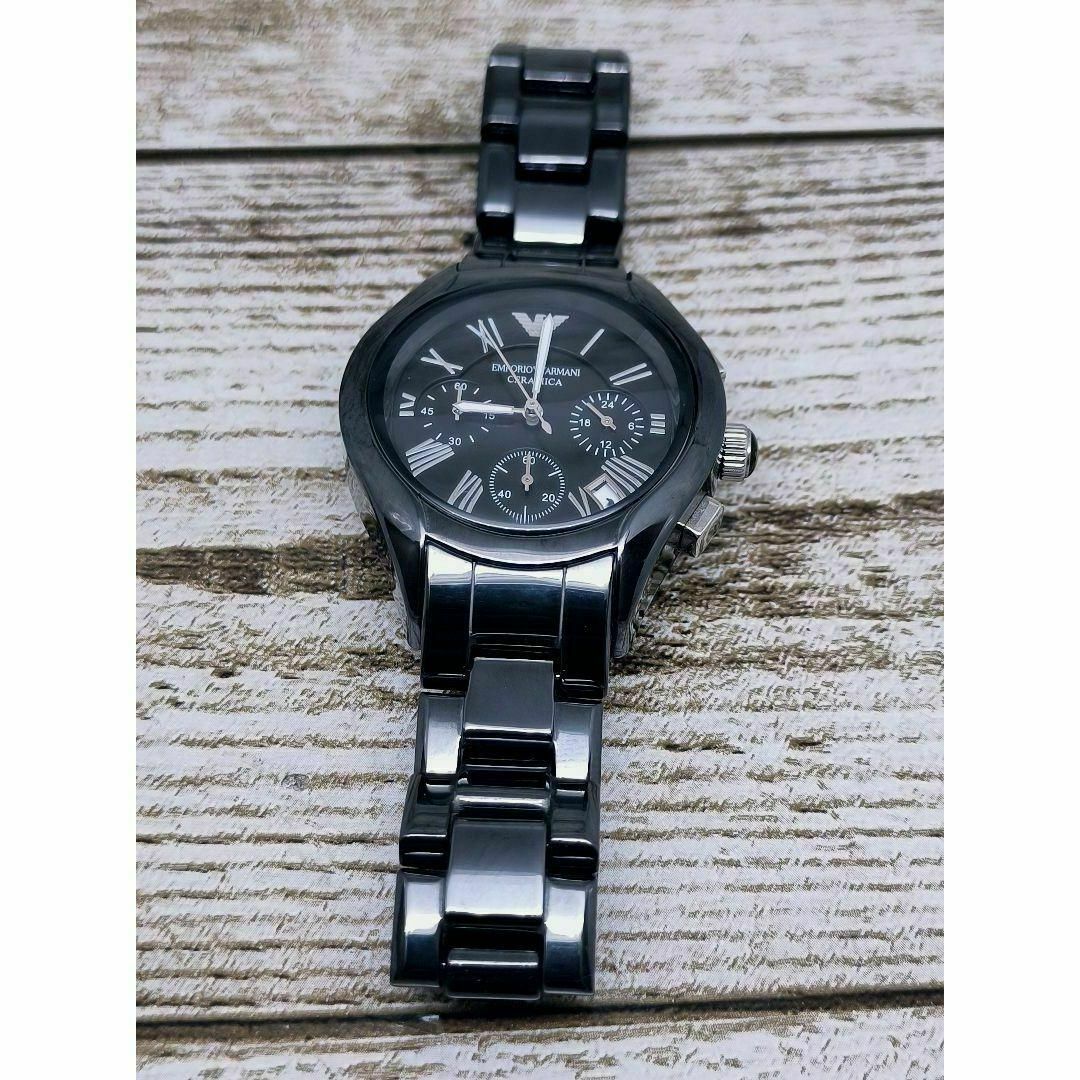 Emporio Armani(エンポリオアルマーニ)の動作品　エンポリオアルマー二　CERAMICA　セラミック　腕時計　定価6万円 レディースのファッション小物(腕時計)の商品写真
