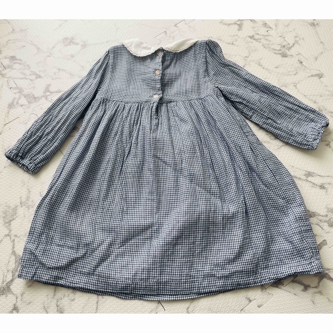 Bonpoint(ボンポワン)の最終価格　アルベッタ　ワンピース　3-4y キッズ/ベビー/マタニティのキッズ服女の子用(90cm~)(ワンピース)の商品写真