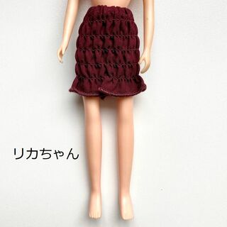 【ハンドメイド No.38】りかちゃん&バービーちゃん　ミニスカート　ドール服(人形)