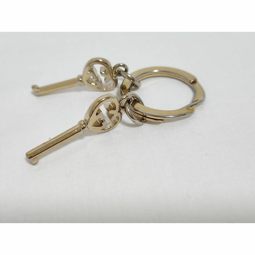 GUCCI - 正規レア グッチ ハートGG 2連カデナ キーホルダー GUCCI - 正規レア グッチ ハートGG 2連カデナ キーホルダー