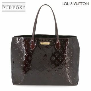 ルイヴィトン(LOUIS VUITTON)のルイ ヴィトン LOUIS VUITTON ヴェルニ ウィルシャー MM トート バッグ レザー アマラント M91645 ゴールド 金具 VLP 90230627(トートバッグ)