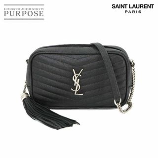 サンローラン(Saint Laurent)の新品同様 サンローラン パリ SAINT LAURENT PARIS ルー ミニ チェーン ショルダー バッグ レザー ブラック 612579 VLP 90231304(ショルダーバッグ)