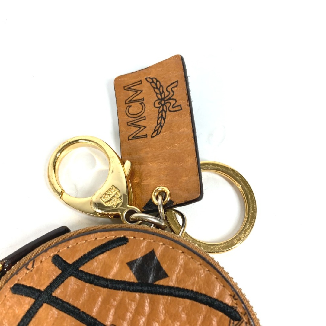 MCM(エムシーエム)のエムシーエム MCM ボール型 バスケットボール PUMA50周年コラボ プーマ 小銭入れ 財布 コインケース レザー ブラウン メンズのファッション小物(コインケース/小銭入れ)の商品写真