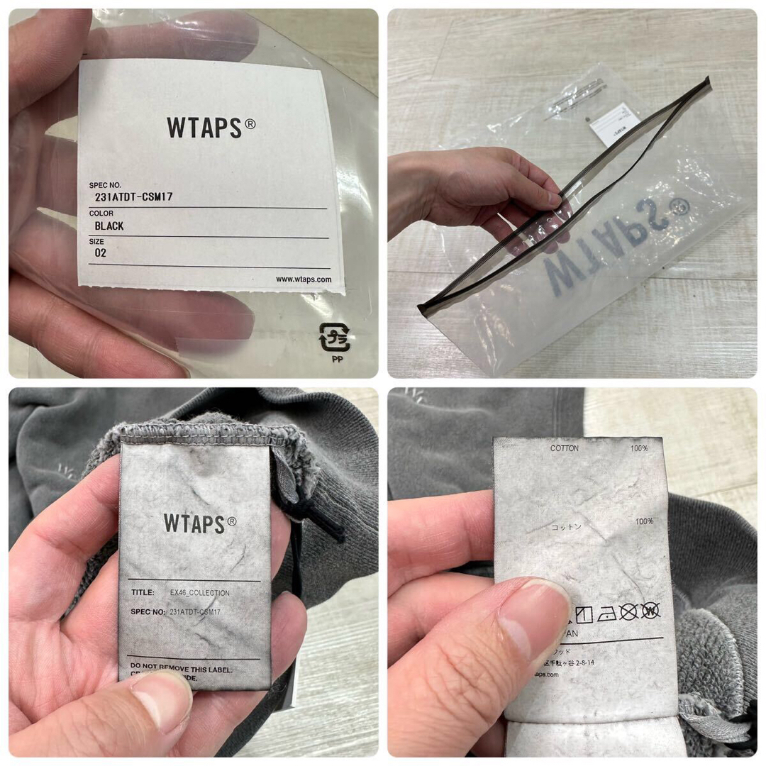 W)taps(ダブルタップス)の23ss WTAPS 製品染め スウェット ベスト ロゴ 刺繍 ブラック M メンズのトップス(ベスト)の商品写真