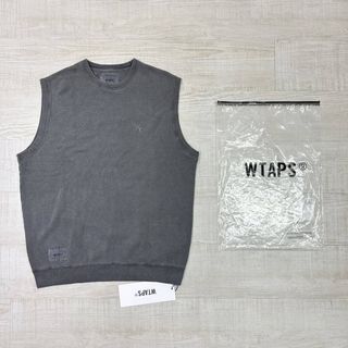 W)taps - 23ss WTAPS 製品染め スウェット ベスト ロゴ 刺繍 ブラック M