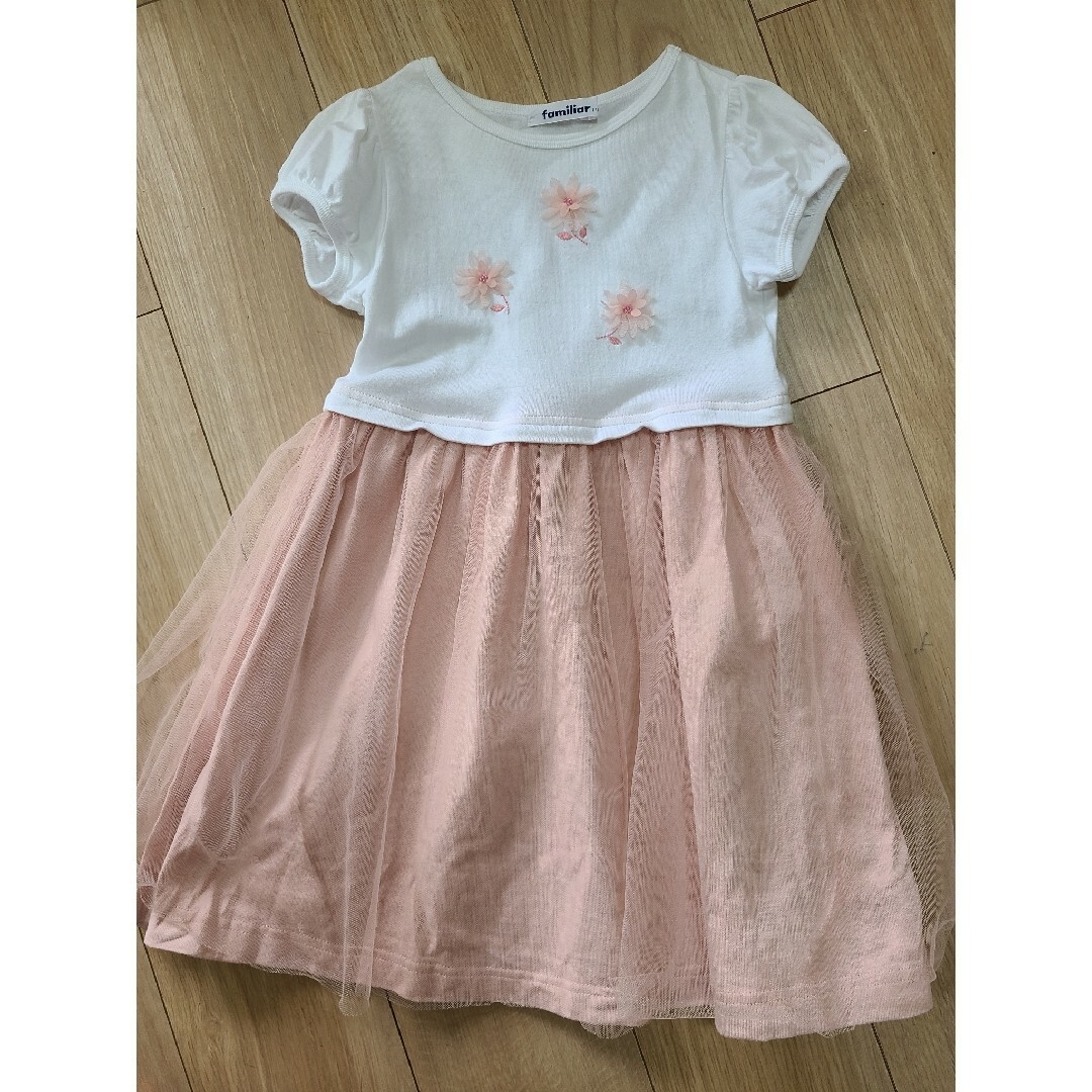 familiar(ファミリア)の【美品】ファミリアワンピース110 キッズ/ベビー/マタニティのキッズ服女の子用(90cm~)(ワンピース)の商品写真