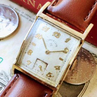 エルジン(ELGIN)の#3012【シックでお洒落】メンズ 腕時計 ロードエルジン 動作品 手巻き(腕時計(アナログ))