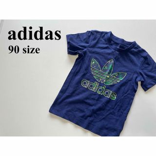 アディダス(adidas)のadidas アディダス キッズ 子供 半袖 Tシャツ ネイビー ロゴT(Tシャツ/カットソー)