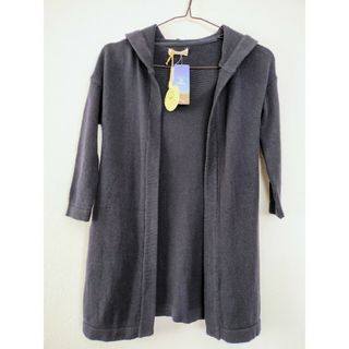 NAVY - 未使用★NAVY オーガニックコットン カーディガン 120cm  ネイビー