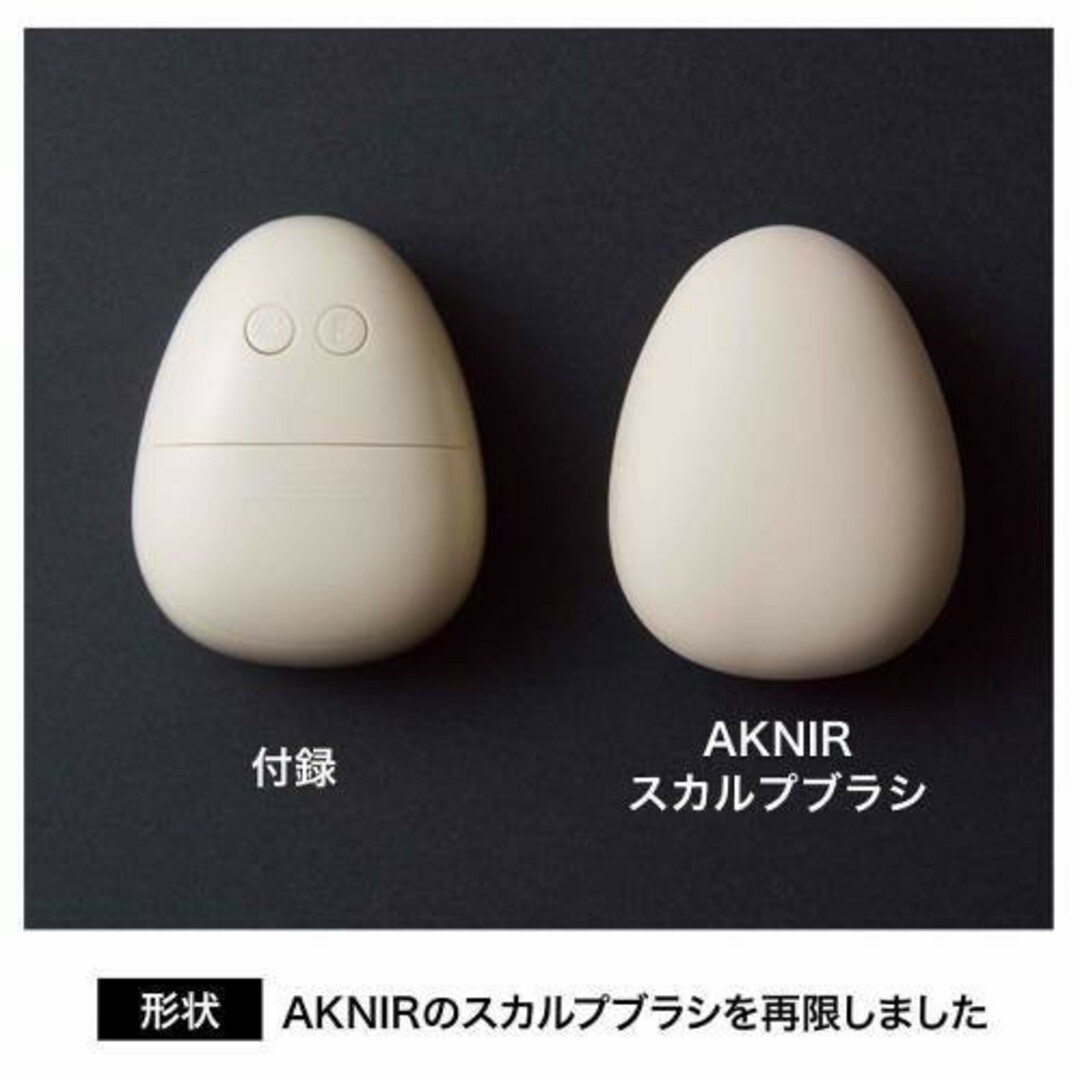 宝島社(タカラジマシャ)の大人MUSEふろく♪AKNIR 電気スカルプbrushブラシ コスメ/美容のコスメ/美容 その他(その他)の商品写真