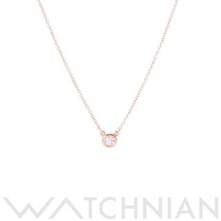 ティファニー(Tiffany & Co.)の中古 ティファニー TIFFANY & Co. レディース ネックレス K18ピンクゴールド ダイヤモンド(ネックレス)