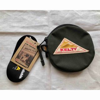 ケルティ(KELTY)の《新品・未使用》タグ付き‼︎KELTY サークルコインケース（オリーブ）(コインケース/小銭入れ)