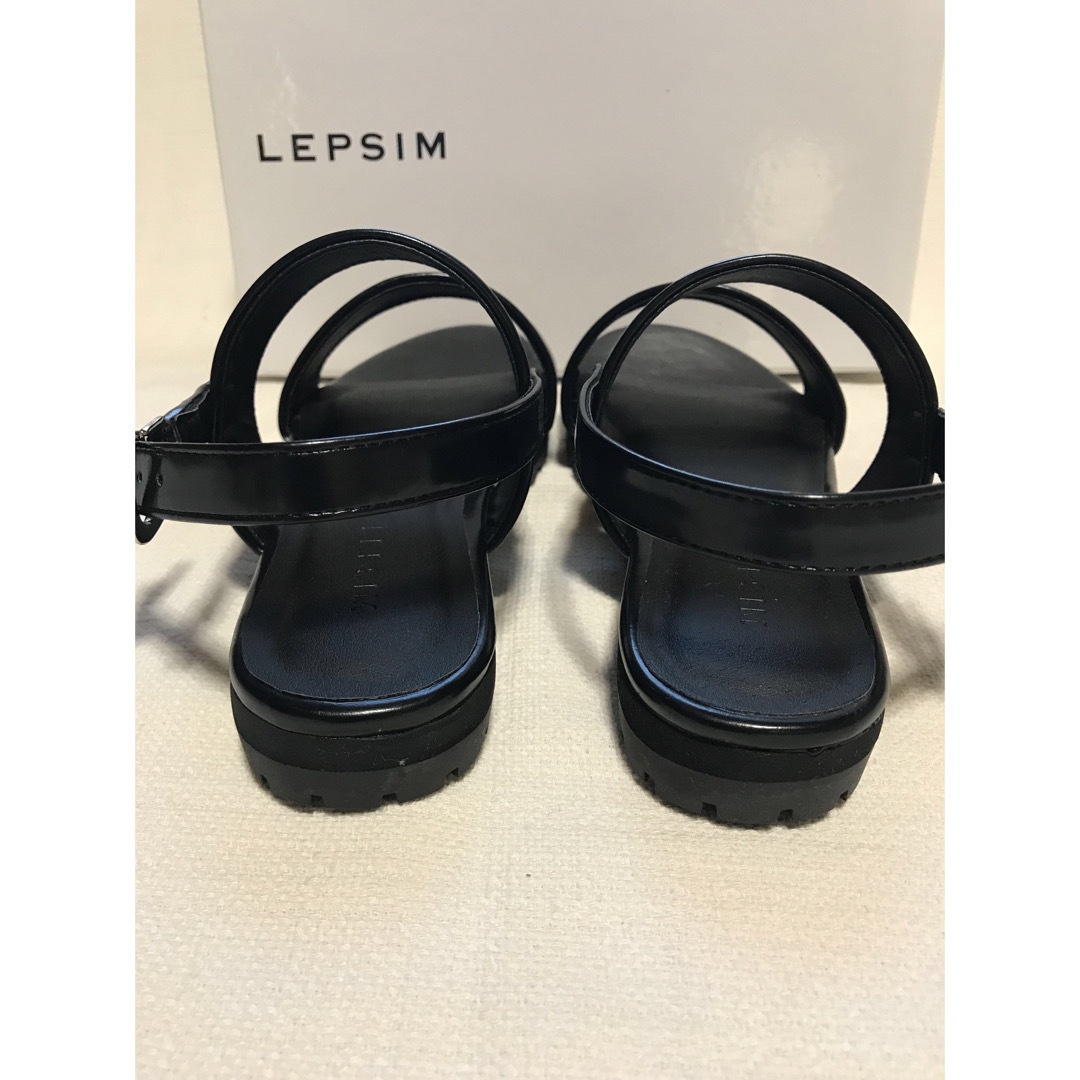 LEPSIM(レプシィム)の【未使用・美品】LEPSIM リプシィム★黒★バックストラップ サンダル レディースの靴/シューズ(サンダル)の商品写真