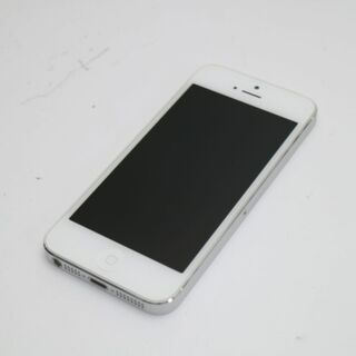 アップル(Apple)の超美品 au iPhone5 64GB ホワイト 白ロム M222(スマートフォン本体)