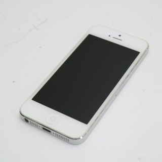 アップル(Apple)の超美品 iPhone5 16GB ホワイト 白ロム M222(スマートフォン本体)