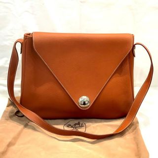 エルメス(Hermes)のHERMES エルメス クリスティーヌ ショルダーバッグ シルバー金具 レディース BAG オレンジ系 ブラウン系【中古】KB-8286(ショルダーバッグ)