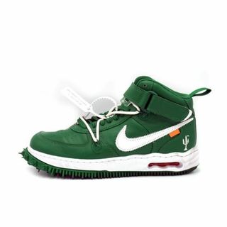 ナイキ(NIKE)のナイキ NIKE × オフホワイト OFF WHITE ■ 【 AIR FORCE 1 MID SP LTHR Pine Green DR0500 300 】 エア フォース 1 ミッド グリーン スニーカー　n5142(スニーカー)