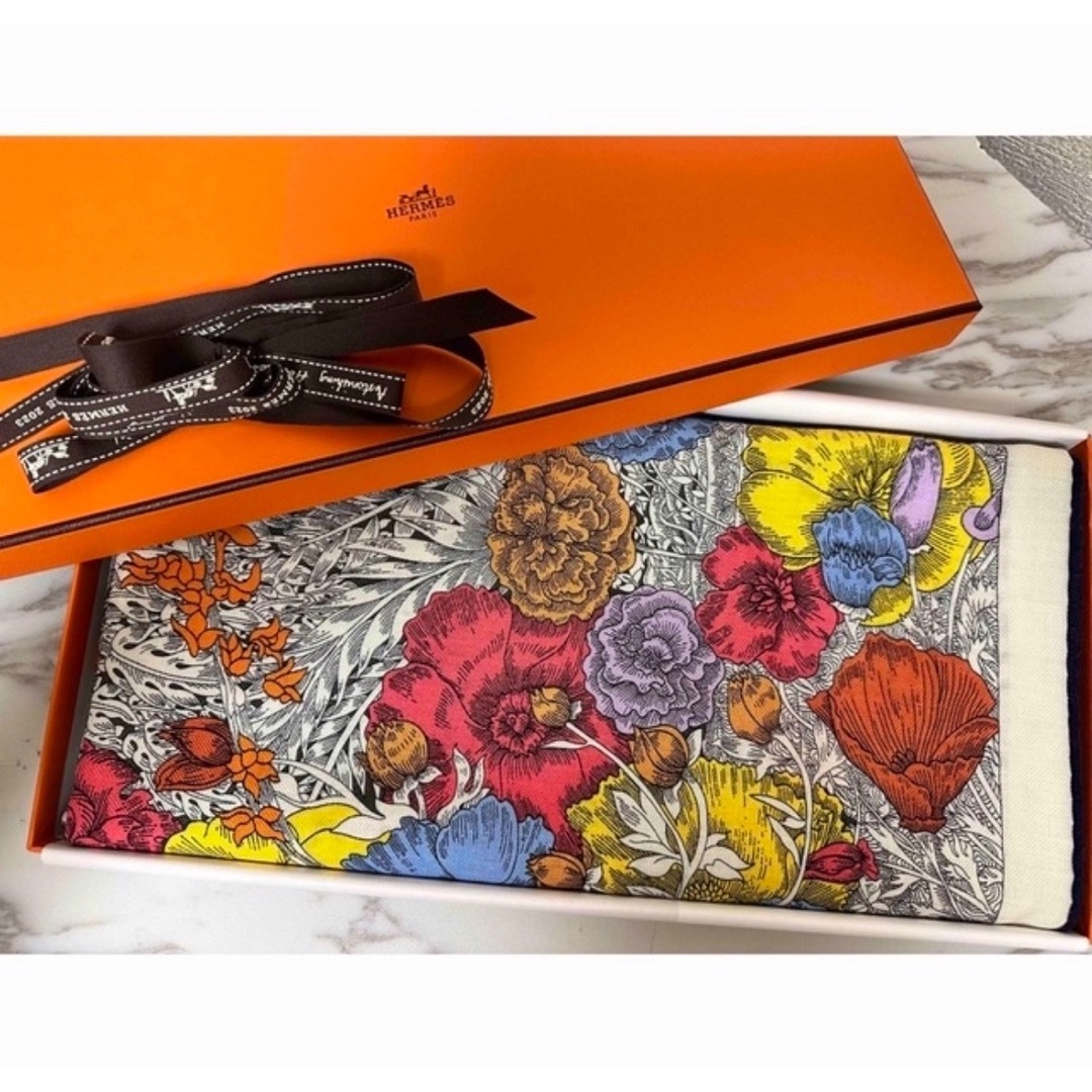 Hermes(エルメス)の新品未使用　エルメス　カレジェアン　カシシル　自然回帰 レディースのファッション小物(マフラー/ショール)の商品写真