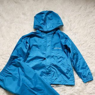 モンベル(mont bell)のmont-bell レインスーツ クレッパーキッズ セットアップ 130cm(その他)