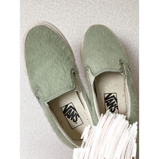 ヴァンズ(VANS)のvans スリッポン(v98cf hairy)(スリッポン/モカシン)