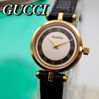 グッチ(Gucci)の極美品 GUCCI ラウンド ゴールド クォーツ レディース腕時計 720(腕時計)