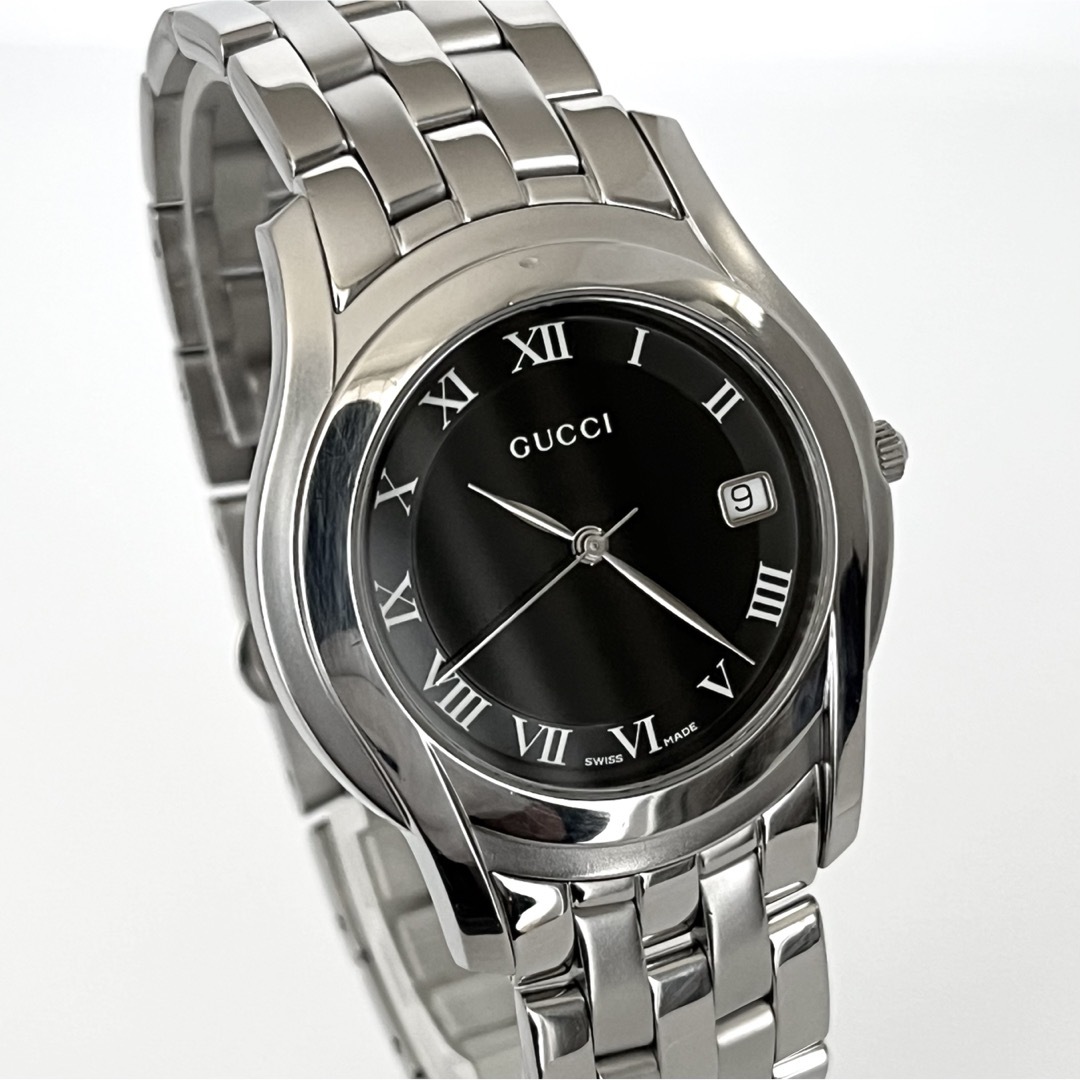 Gucci(グッチ)のグッチ GUCCI 5500M メンズ 腕時計 磨き済み 電池新品 s1682 メンズの時計(腕時計(アナログ))の商品写真