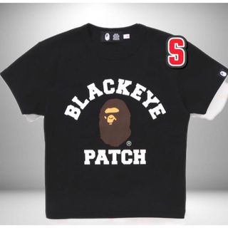 アベイシングエイプ(A BATHING APE)の即日配送！bape  Black Eye Patch College Mini(Tシャツ(半袖/袖なし))