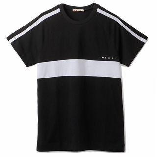 マルニ(Marni)のマルニ MARNI 【大人もOK】キッズ Tシャツ ストライプライン 半袖 クルーネック ショートスリーブシャツ 2024年春夏新作 M01067 M00L9 0M900(Tシャツ/カットソー)