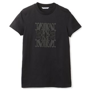 マックスマーラ MAX MARA Tシャツ TAVERNA アップリケ 半袖シャツ クルーネック ショートスリーブ 2024年春夏新作 2411941052 0012