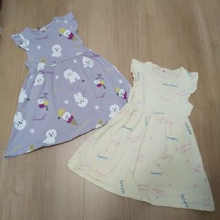 新品タグ付き女の子子供服上下セット130cm半袖Tシャツ120cmショートパンツ(Tシャツ/カットソー(半袖/袖なし))