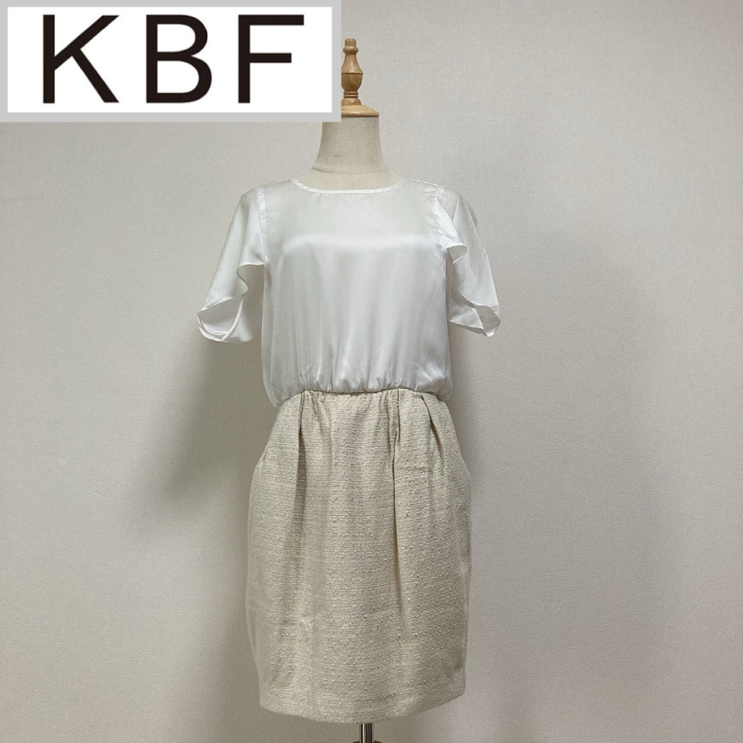 KBF(ケービーエフ)のKBF ドッキングワンピース レディースのワンピース(ひざ丈ワンピース)の商品写真