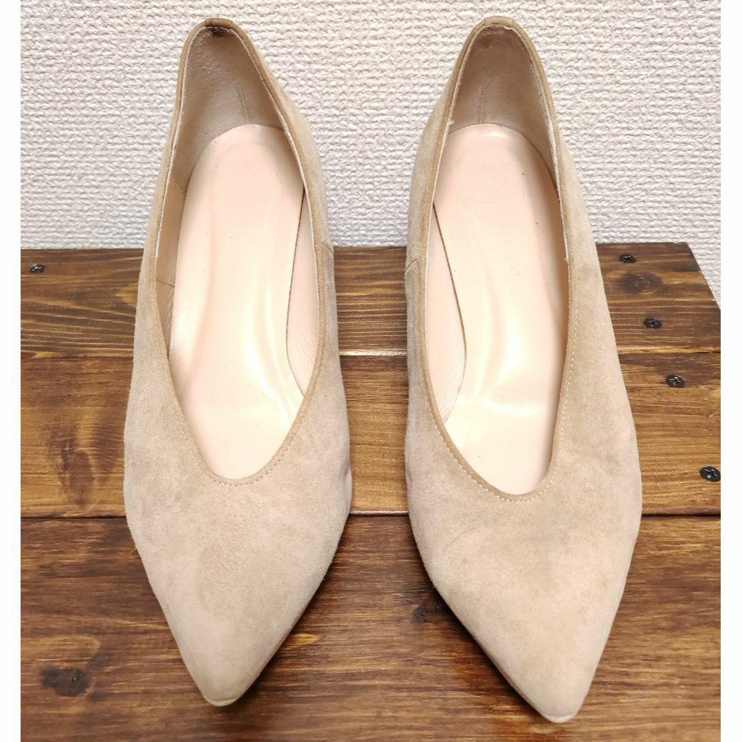 CHIAKIKATAGIRI チアキカタギリ　パンプス　ベージュ　24.0cm レディースの靴/シューズ(ハイヒール/パンプス)の商品写真