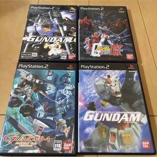 プレイステーション2(PlayStation2)の機動戦士ガンダム めぐりあい宇宙他ガンダム系ソフト4本セット(家庭用ゲームソフト)