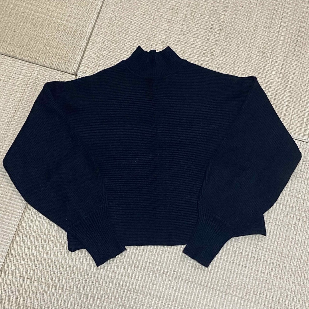 ZARA(ザラ)のZARA ショート丈 リブニットトップス レディースのトップス(ニット/セーター)の商品写真