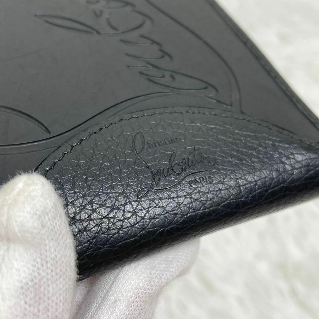 Christian Louboutin(クリスチャンルブタン)の美品 ルブタン スニーカーソール コンパクトウォレット 二つ折り 本革 正規品 レディースのファッション小物(財布)の商品写真