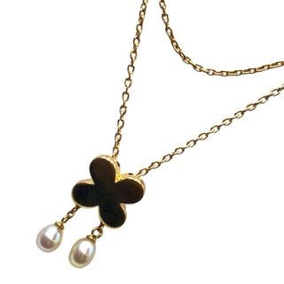 ミキモト(MIKIMOTO)の　ミキモト MIKIMOTO ミキモトペルリータ K18 パール ループネックレス K18YG ジュエリー(ネックレス)